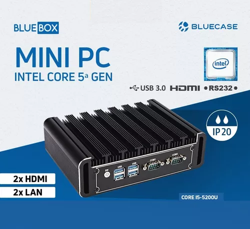 Mini Pc Bluebox Industrial I5-5200u 2 Serial SSD 240gb 8GB Ram