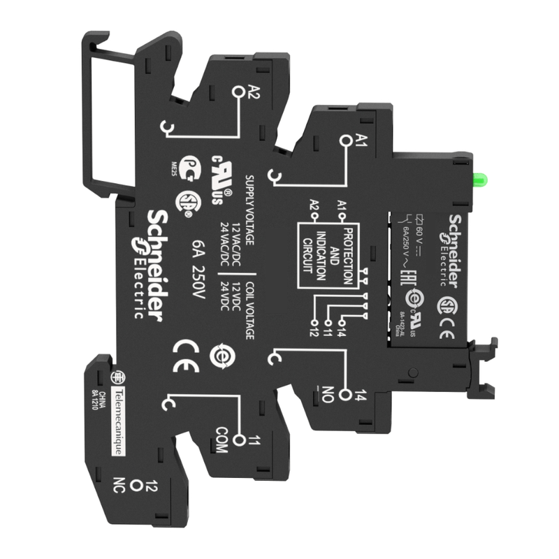 Relé Interface Por Plug-In 24Vcc 6A Com Led 1 Reversível Schneider